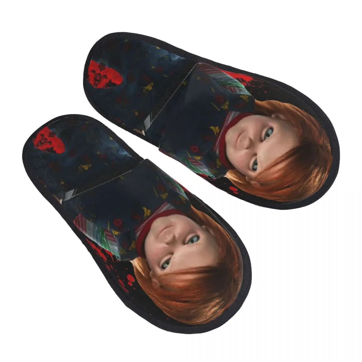 Custom Chucky Friend Til The End Comfort Scuff With Memory Foam Slippers Women Horror Halloween Bedroom House Shoes