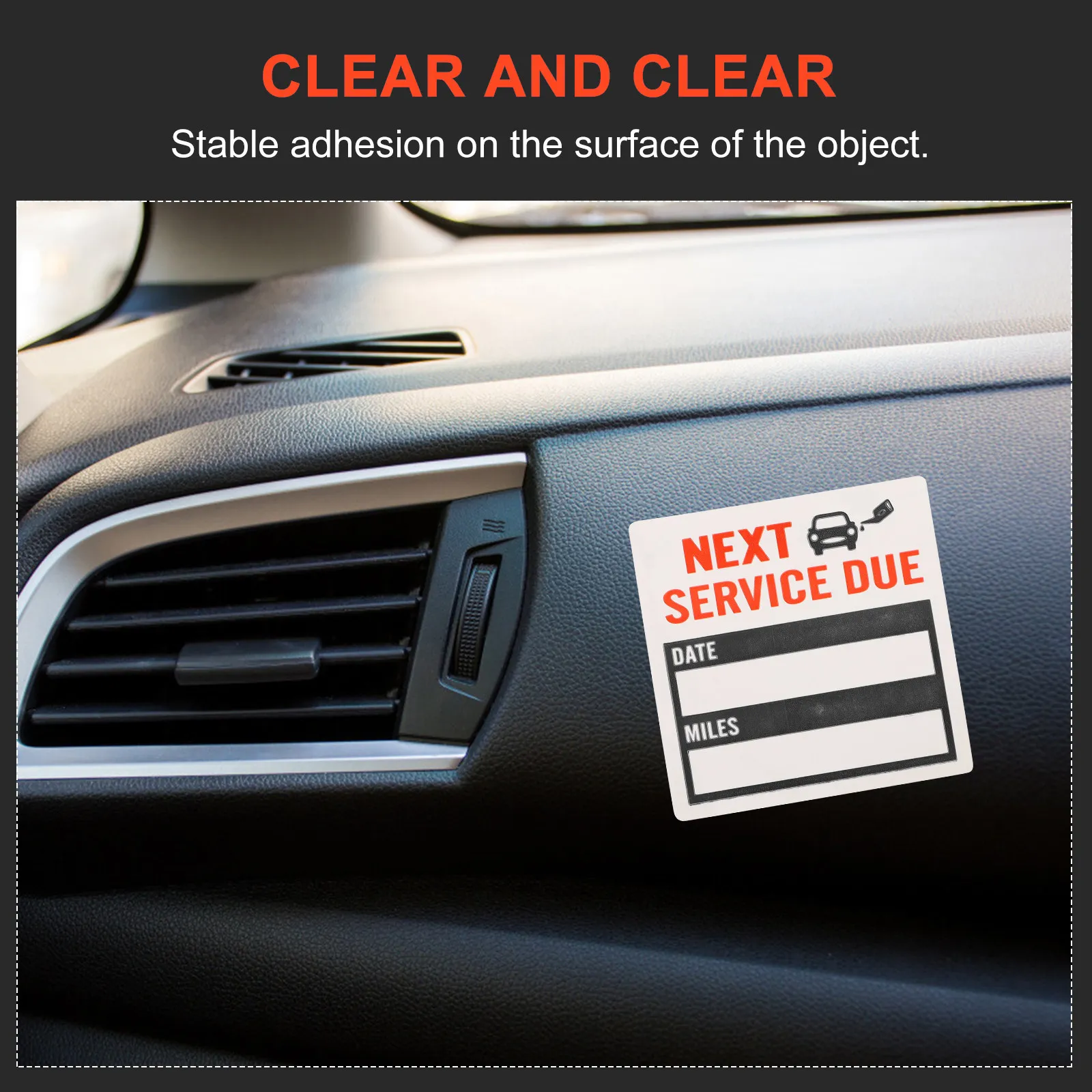 

150Pcs Service Due Stickers Roll Waterproof Maintenance Reminder Labels for Cars Easy Apply Remove No Residue Car Window