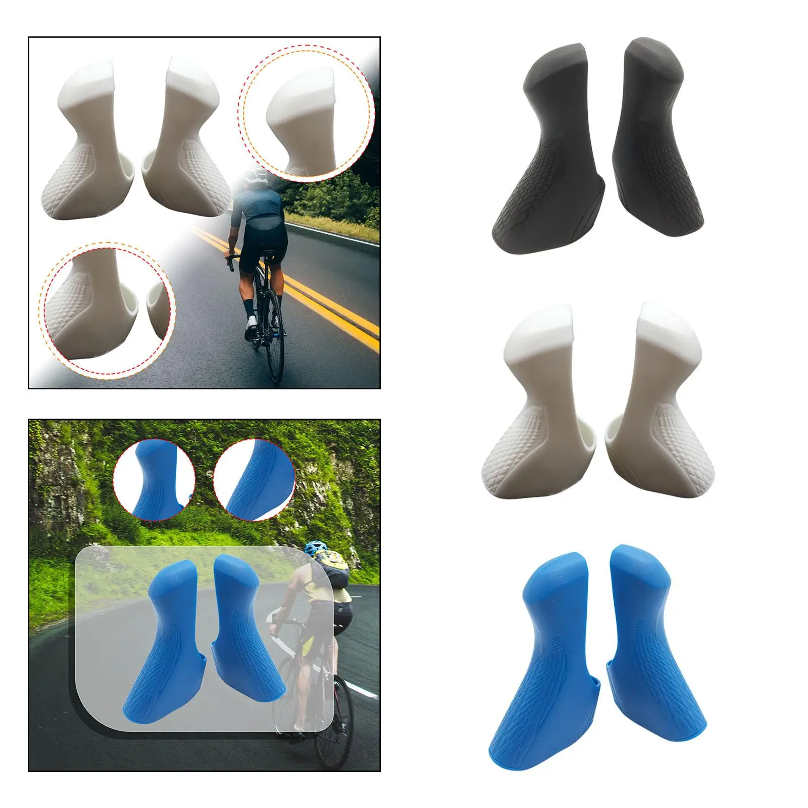

2x Shifter Lever Covers for St-r2000/R3000 Nonslip Shifter Brake Lever Hoods