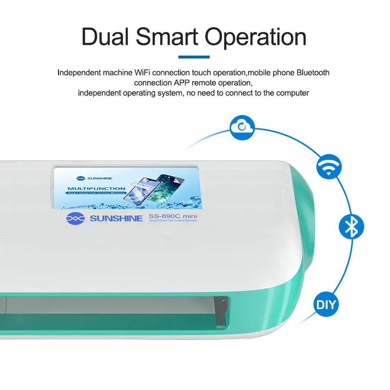 New SUNSHINE SS-890C MINI DIY Smart Cutting Machine for Cutting of Under 11 Inches Model With Bluetooth-compatible and WIFI Mode