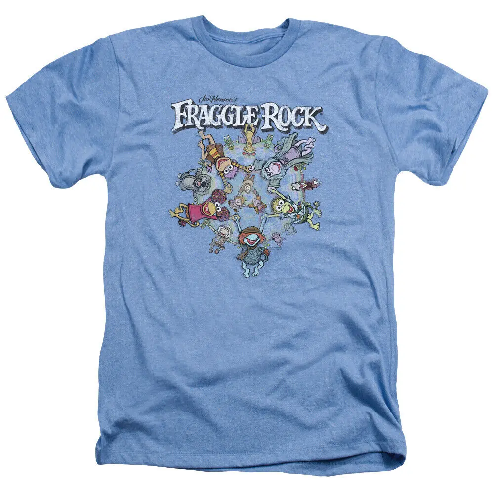 

FRAGGLE ROCK SPINNING GANG Licensed Adult Men's Heather Tee Shirt SM-3XL