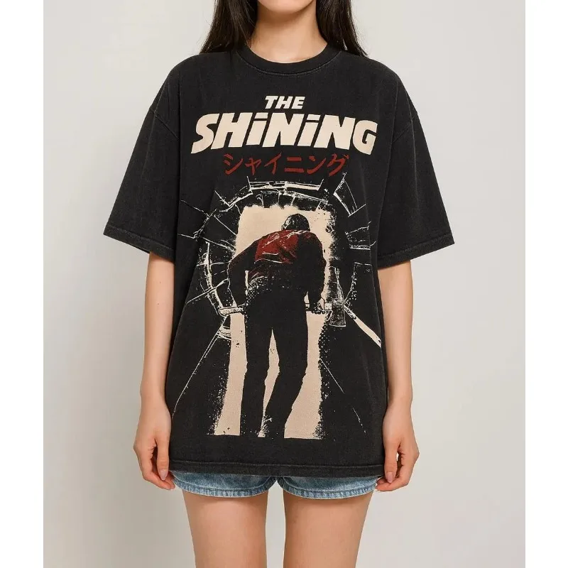 Shining T-shirt, Retro Movie T-shirt, Summer New Style, Casual and Fashionable, Unisex Y2K T-shirt