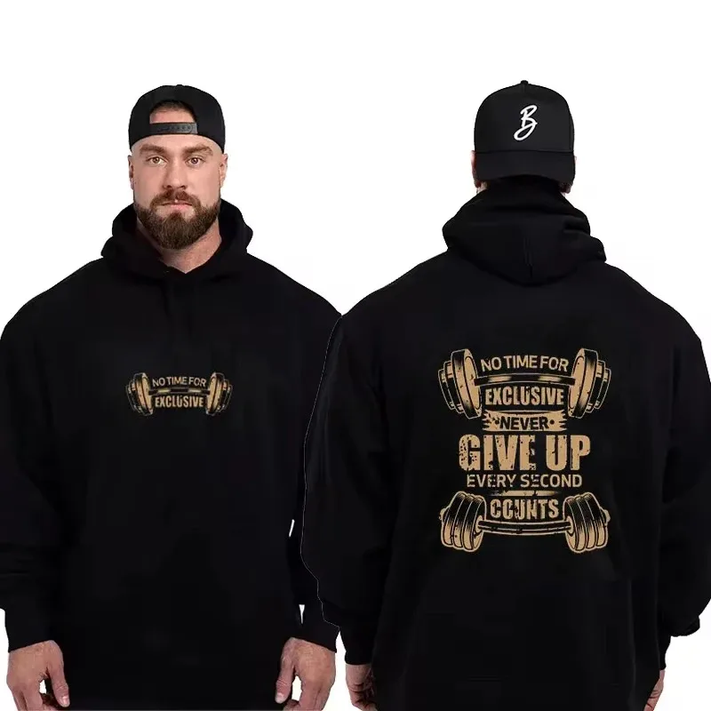 الخريف والشتاء الصالة الرياضية هوديس للرجال Thavage العضلات الرجال CBUM الصالة الرياضية هوديس CBUM اللياقة البدنية الركض CBUM #6