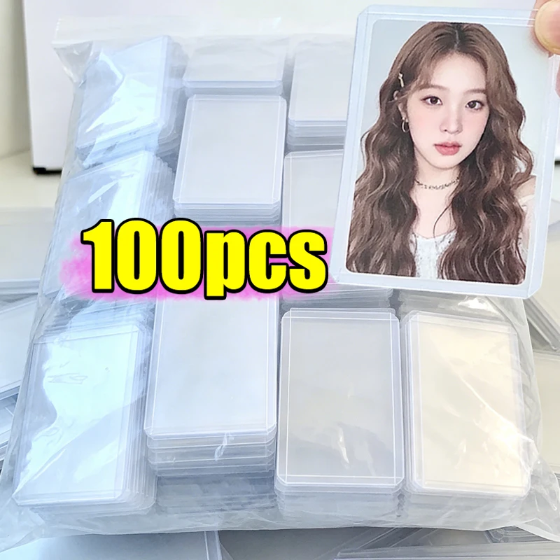 

1-100 шт. прозрачных мягких пластиковых защитных пакетов для коллекционных карт, подходят для MTG, бейсбольных и спортивных карт