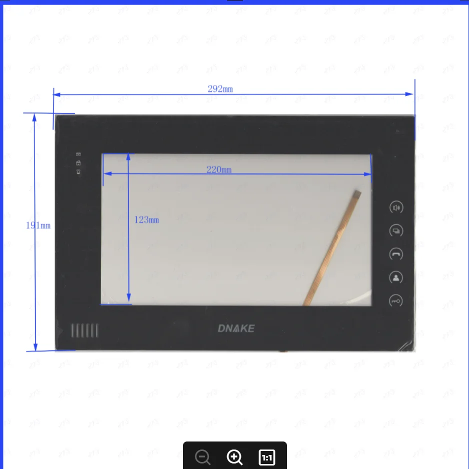 ZhiYuSun New XWT1205 DNAKE 292*191mm  Touch Screen Touch Panel Glass Replacement XWT 1205  292*191