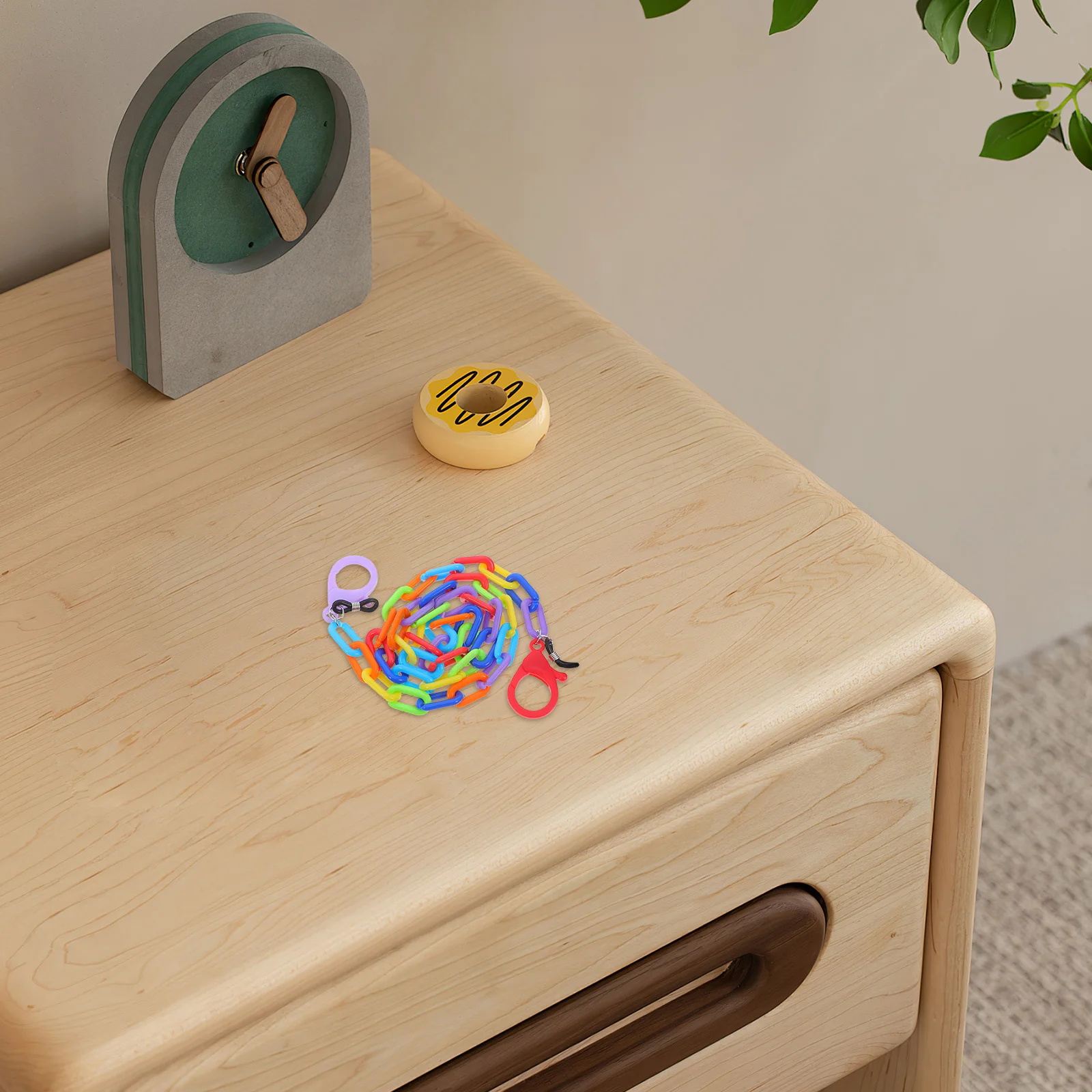 

Colorful Rainbow Candy Acrylic Eyeglass Chain Mask Lanyard Beaded Necklace Anti-Lost Strap Jewelry Making DIY Accessories