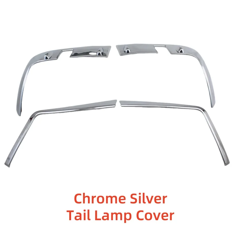 For Toyota Land Cruiser LC200 FJ200 200 2016 2017 2018 2019 2020 Chrome Car Accessories Plated Tail Lamp Cover Trim Paste Style