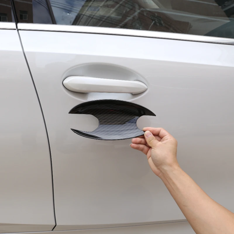 

For BMW 3 Series G20 2020-2022 ABS Carbon Fiber Car Door Bowl Cover Trim Stickers Car Accessories