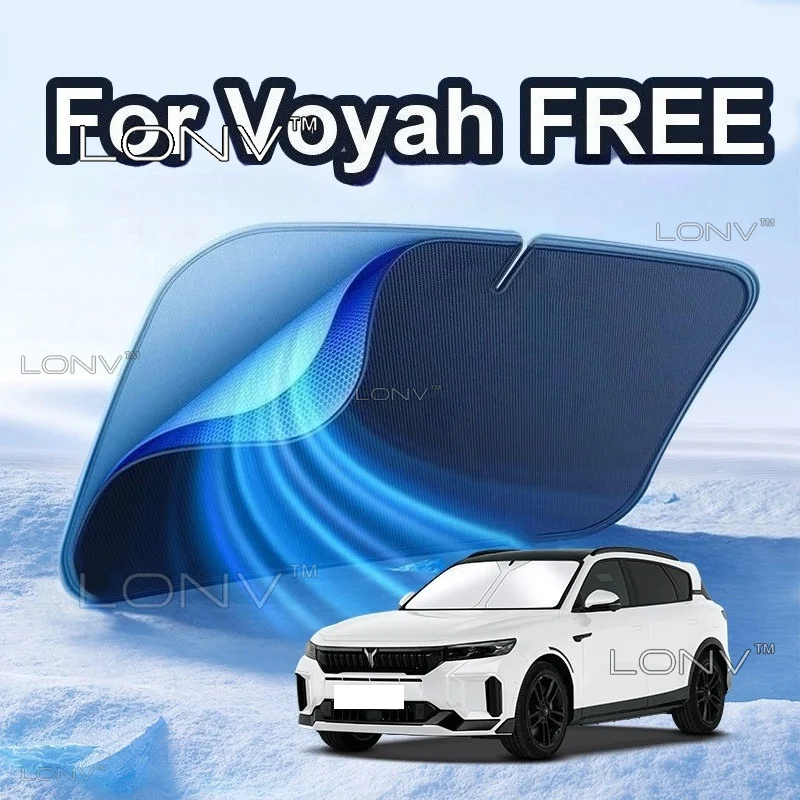 For Voyah FREE 2026 2027 2028 Car Sunshade Front Windshield Shade Cover Foldable Heat Insulation Anti UV Protection Accessories