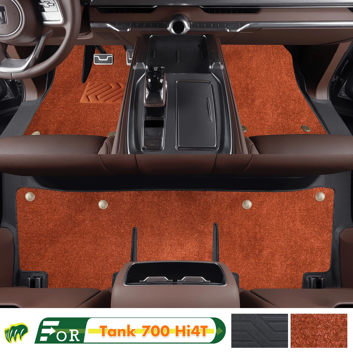 

Left-hand Drive Car Floor Mat For Tank 700 Hi4T 2024 Full Surround Foot Mat Automotive Floor Mat Interior Floor Liner