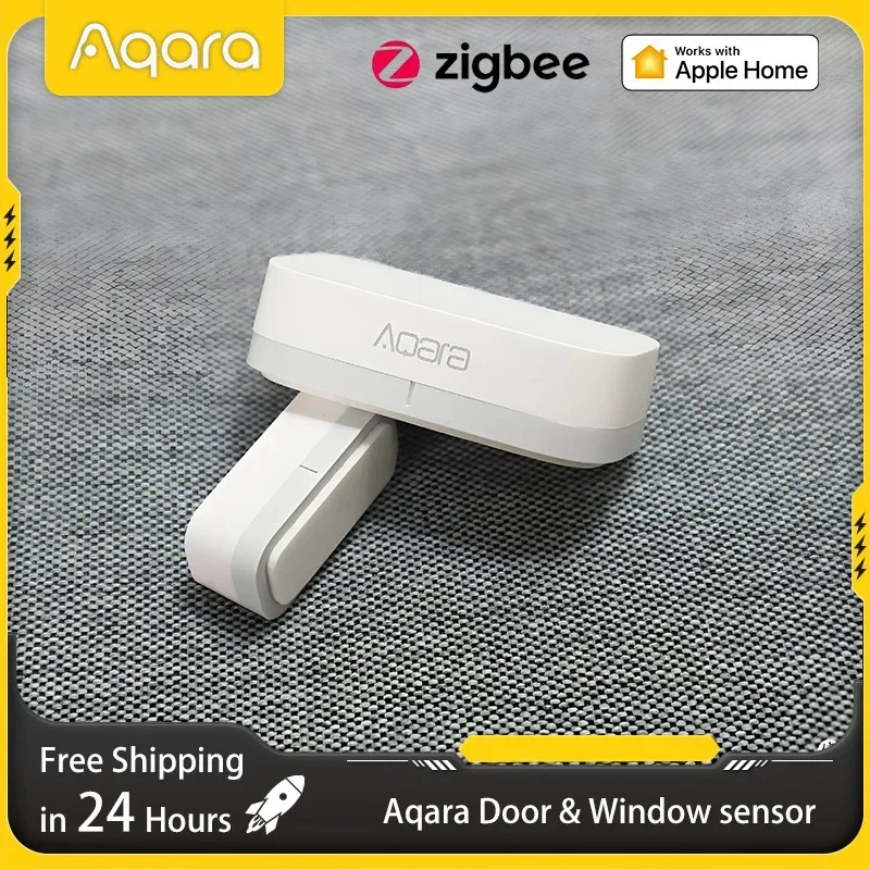 

Aqara Door Window Sensor MCCGQ11LM Smart Home Alarm with Zigbee Hub Required for HomeKit Security Alert & Intrusion Detection