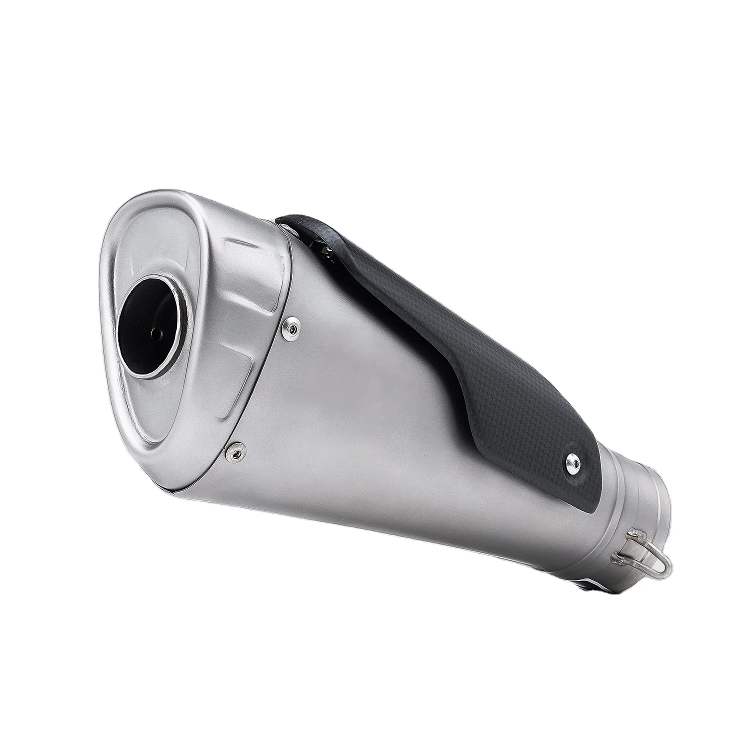 

STLF Performance V4 AK 60mm Titanium Alloy with Carbon Fiber Insulation Board Motorcycle Exhaust System Muffler for Performance