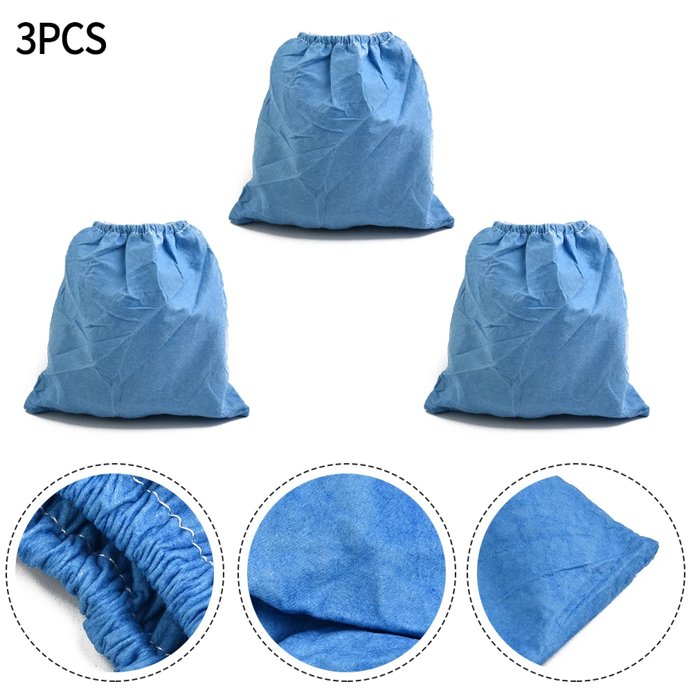 3X Washable Cloth Bag Filter for Various Wet Dry Vacuums for Alaskan 1600 1100 Workzone Plus 3000 6200 F 1000 Series