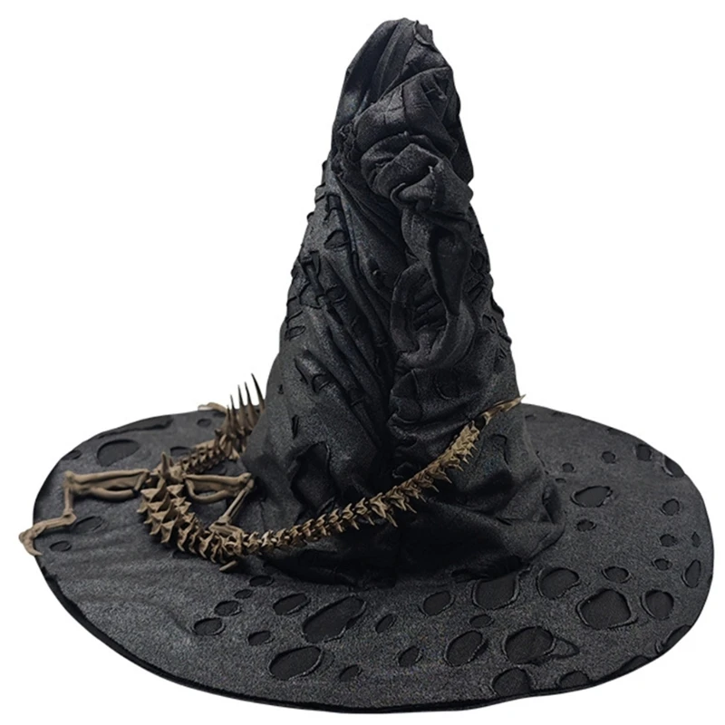 

Unique Keel Witch Hat Halloween Costume Accessory for Halloween Party Decorations Hat Elegant Headwear for Masquerade