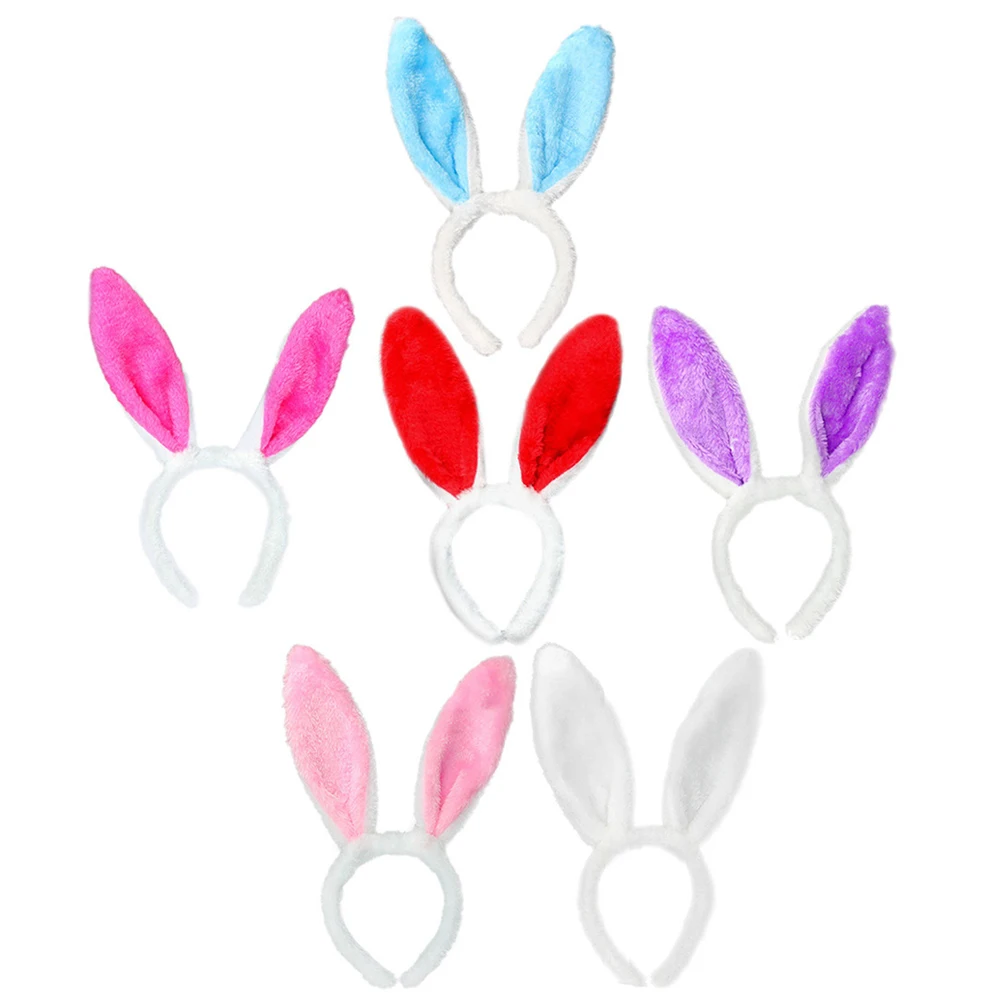 

6 Pcs Rabbit Headb Hair Accessories Bunny Ear Cosplay Headdress Festival Costume Girls Animal Hairb s Party Decorative