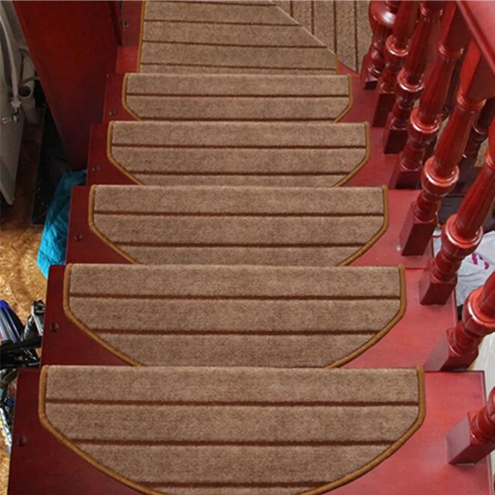 Fashion 12-Pieces Stair Carpet Sets Slip Resistance Stair Tread Mats Step Rug For Stair 65X24cm Fit For 25cm Width Stair pad