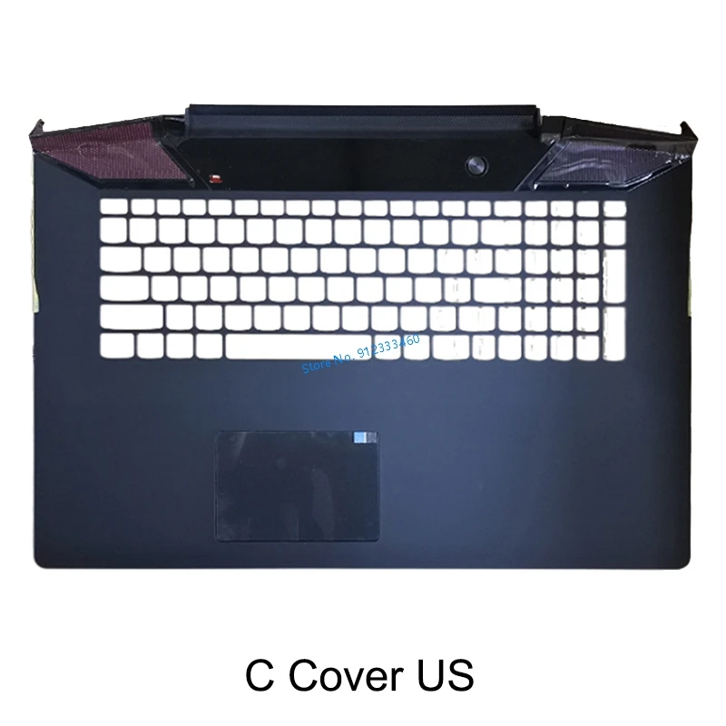 New Laptop Cover Palmrest with US Uk Upper/ Bottom Base Case C D Shell For Lenovo Ideapad Y700-17 Y700-17ISK Black