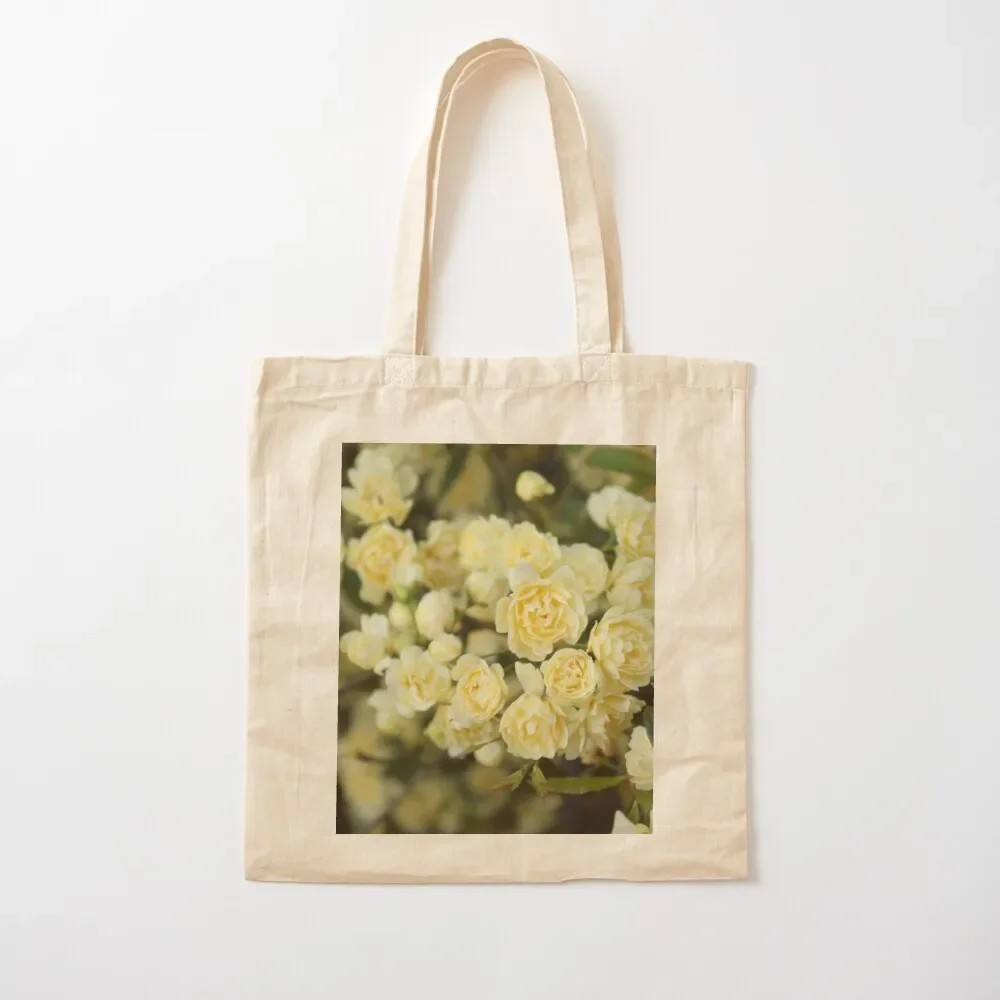 

Small Pastel Yellow Roses Tote Bag Lady bag Women's shopping bag Big women