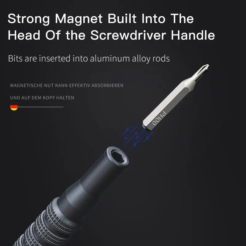 AIRAJ Screwdriver Set Precision Screwdriver Torque Multi-specification S2 Batch Of Laptop Manual Repair Tools With Storage Box