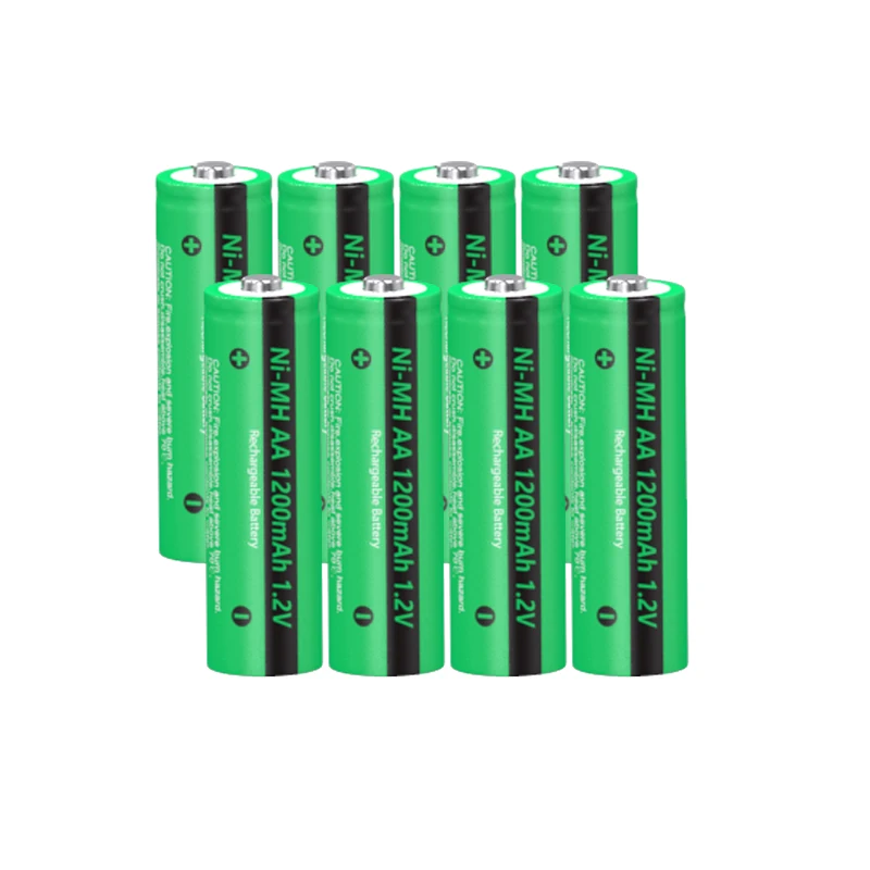 10PCS PKCELL AA Rechargeable Batteries 1.2V High Capactiy1200mAh NiMH  Battery for Solar Light
