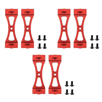 AEE9-6Pcs Metal Bracket For Wpl B1 B14 B16 B24 C14 C24 B36 Mn D90 D91 RC Car Upgrade Metal DIY Parts Kit,Red