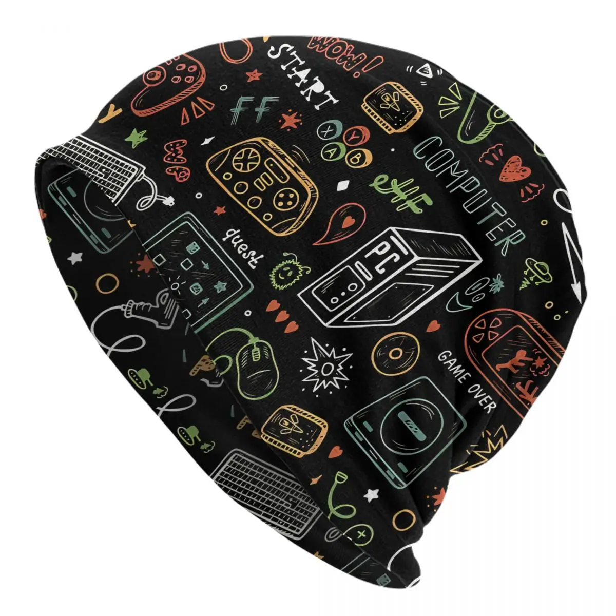 Bonnet Hats game controller Men Thin Skullies Beanies Hat Gamer Start Cap Street Caps