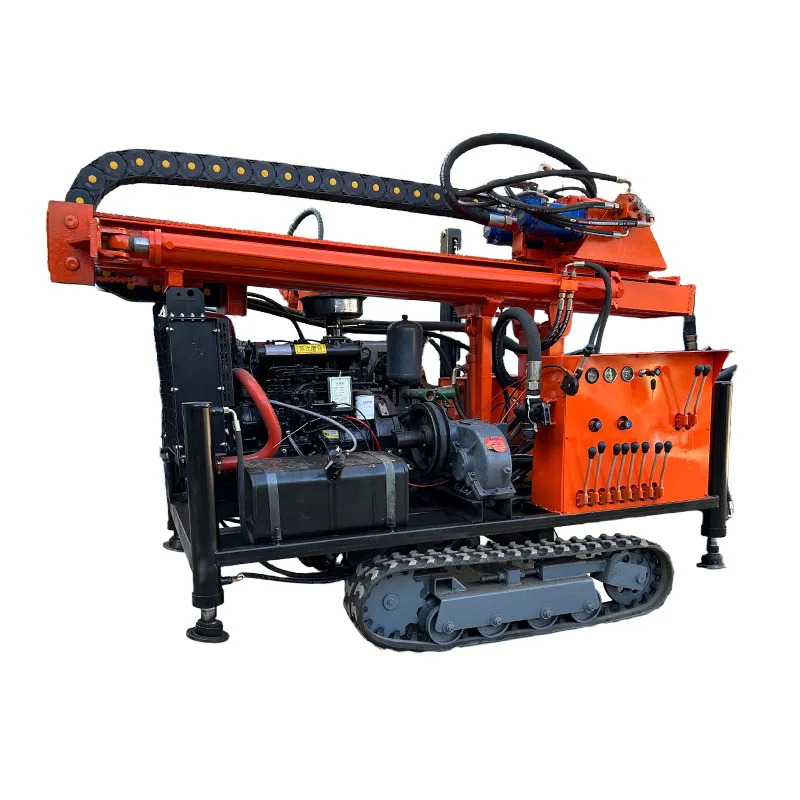 Feiyang FY-260 High Quality Pneumatic Drilling Rig with Crawler Chassis PLC-Controlled Engine & Pump High Operating Efficiency