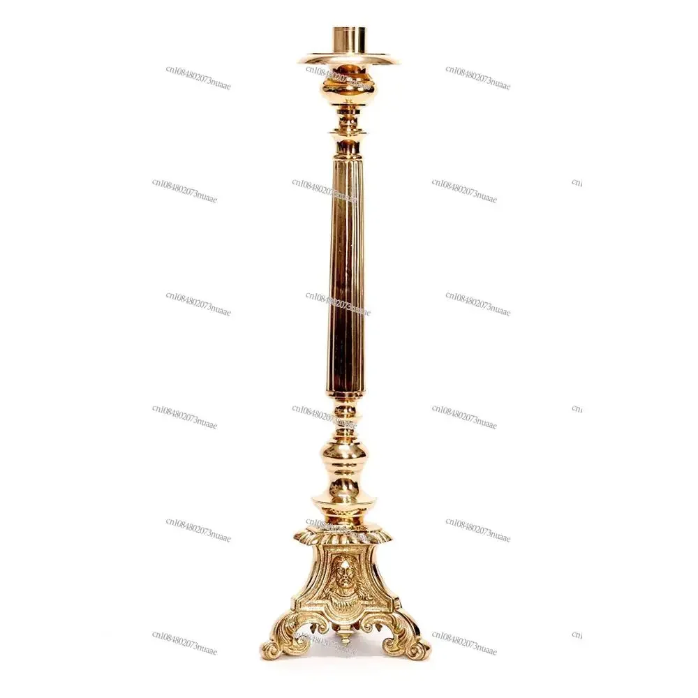 Traditional Elegance Meets Modern Style: Our Brass Church Candle Holder - Enrich Your Space with Timeless Charm!