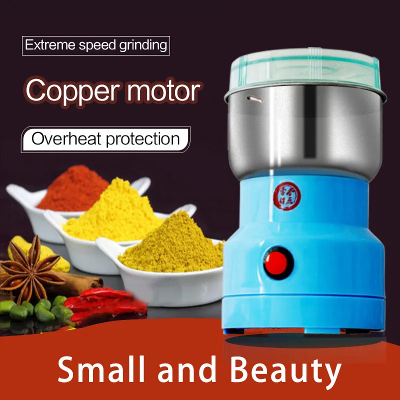 

Multifunction Smash Machine Electric Mill Spices Herb Grinding Machine Coffee Bean Milling Cereals Grain Seasoning Spice Grinder