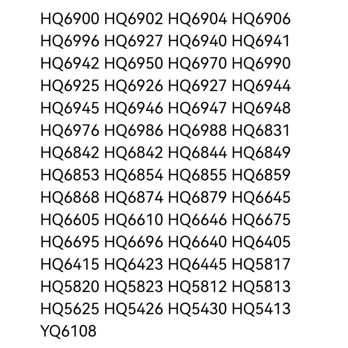 A86I-交換用シェーバーパーツキット フィリップス YQ6008 6108 6188 HQ6675 HQ6920 かみそりの刃 シルバー