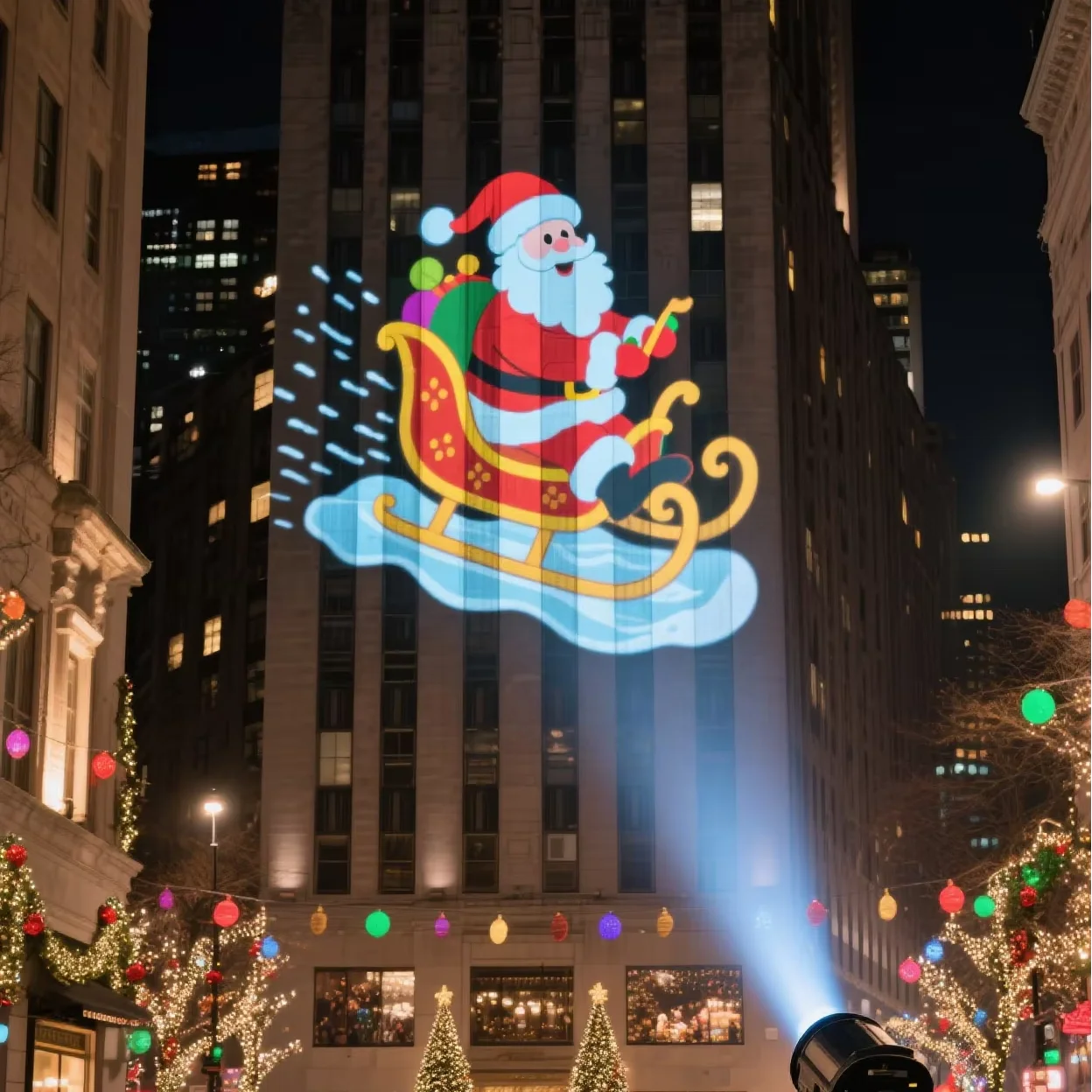 Hot Sale Outdoor Waterproof LED Christmas Projector with Rotating Gobo    Light Custom Logo/Pattern for Advertising Lights