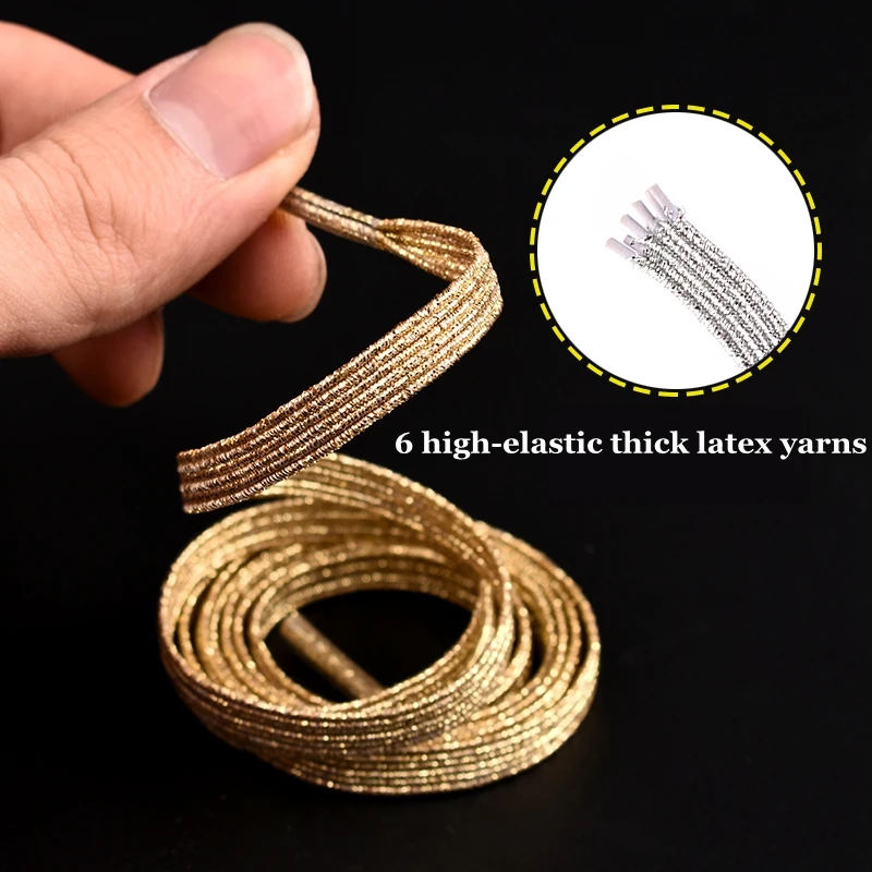 Magnetic Lock Shoelaces without ties Rainbow Elastic Laces Sneakers No Tie Shoe laces Kids Adult Flat Rubber Shoelace for Shoes