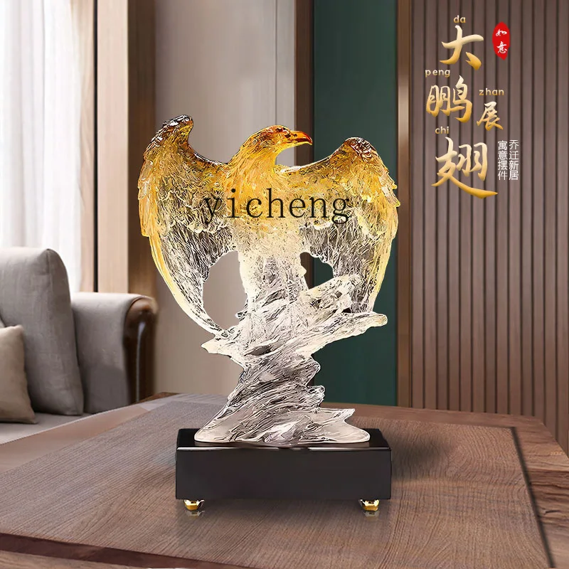 

ZYA Modern Light Luxury Grand Eagle Ornament Office Entrance Home Wine Cabinet Decoration home accessories