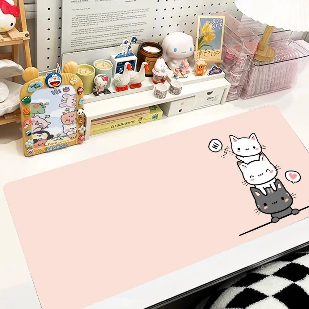 لوحة ماوس كبيرة جدًا، لوحة ماوس ألعاب، ملحقات سطح المكتب قطة جدًا مناسبة للاعبين اللطيفين والاستخدام المكتبي