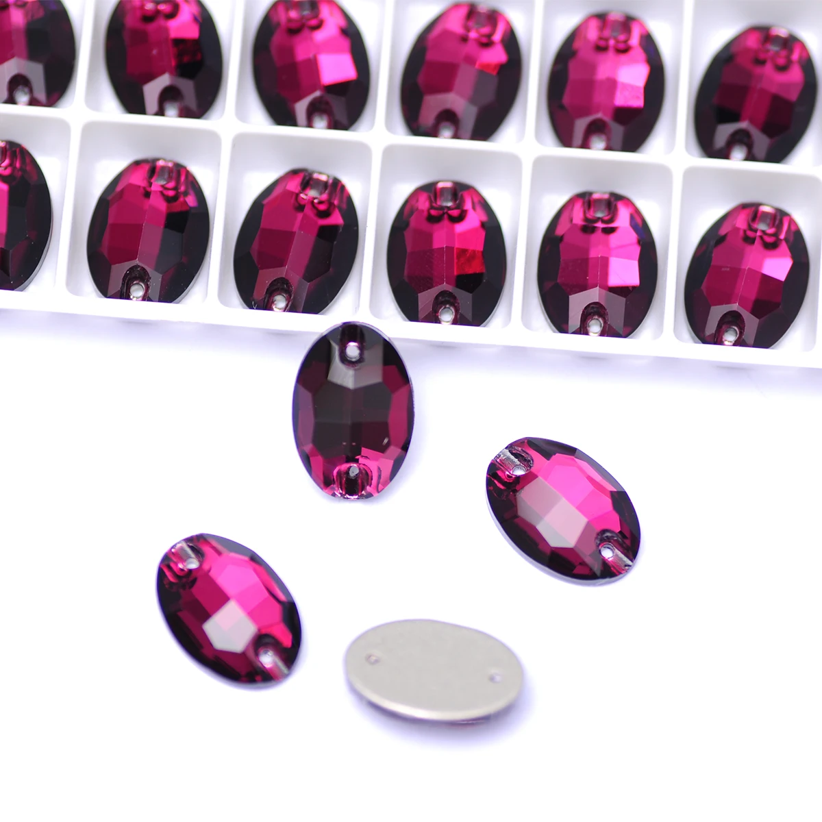 YANRUO 3210 Ovale Aufnähsteine Glas-Strasssteine AAAAA-Qualität Näh-Strass für Strass-Applikationen auf Kleidern und Kleidungsstücken – Detail 11