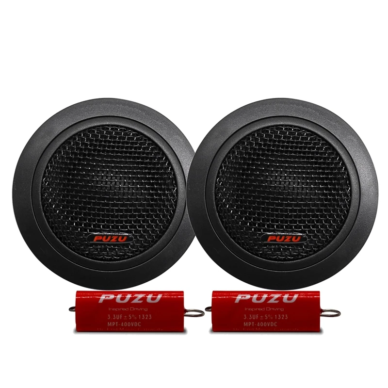 PUZU PZ-G20 25Mm ASV Silk Dome Car Audio Tweeter Speakers 80W Output Power High Sensitivity Treble Sound Upgrade System