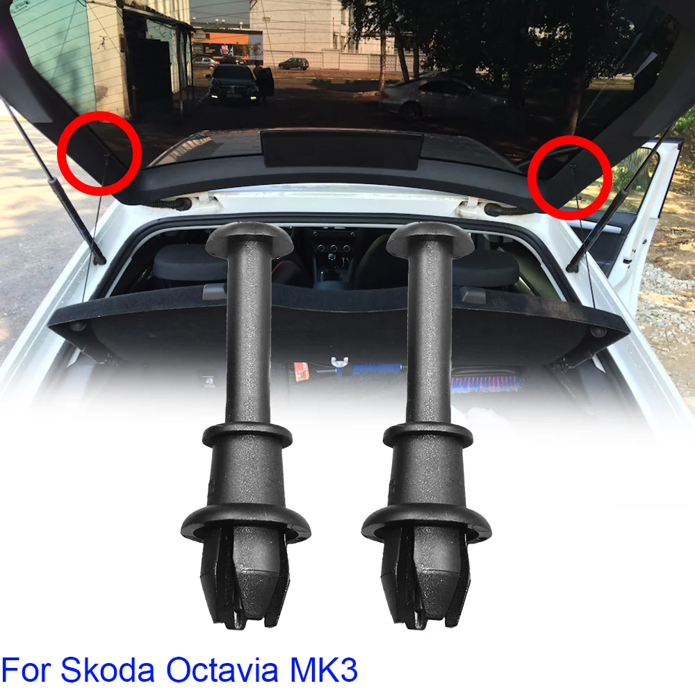 2Pcs Car Trunk Parcel Shelf String Clip Holder Pivot 1M6867574A For Skoda Octavia MK3 2012 2013 2014 2015 2016 2017 2018 2019