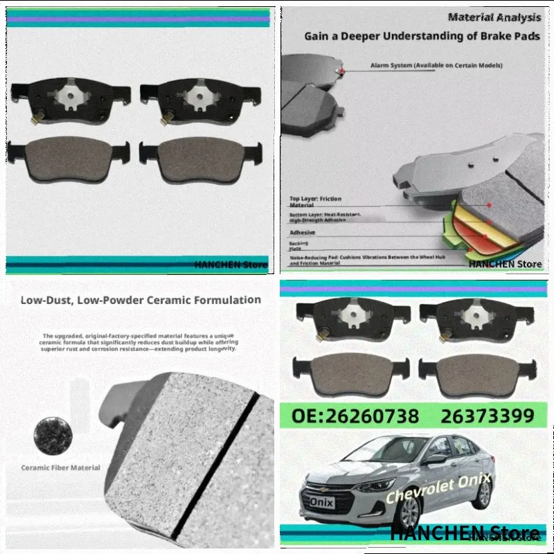 For SAIC-GM Chevrolet Cavalier Onix Front Brake Pads (2nd Gen) 2019-2025/Auto Parts K-07028