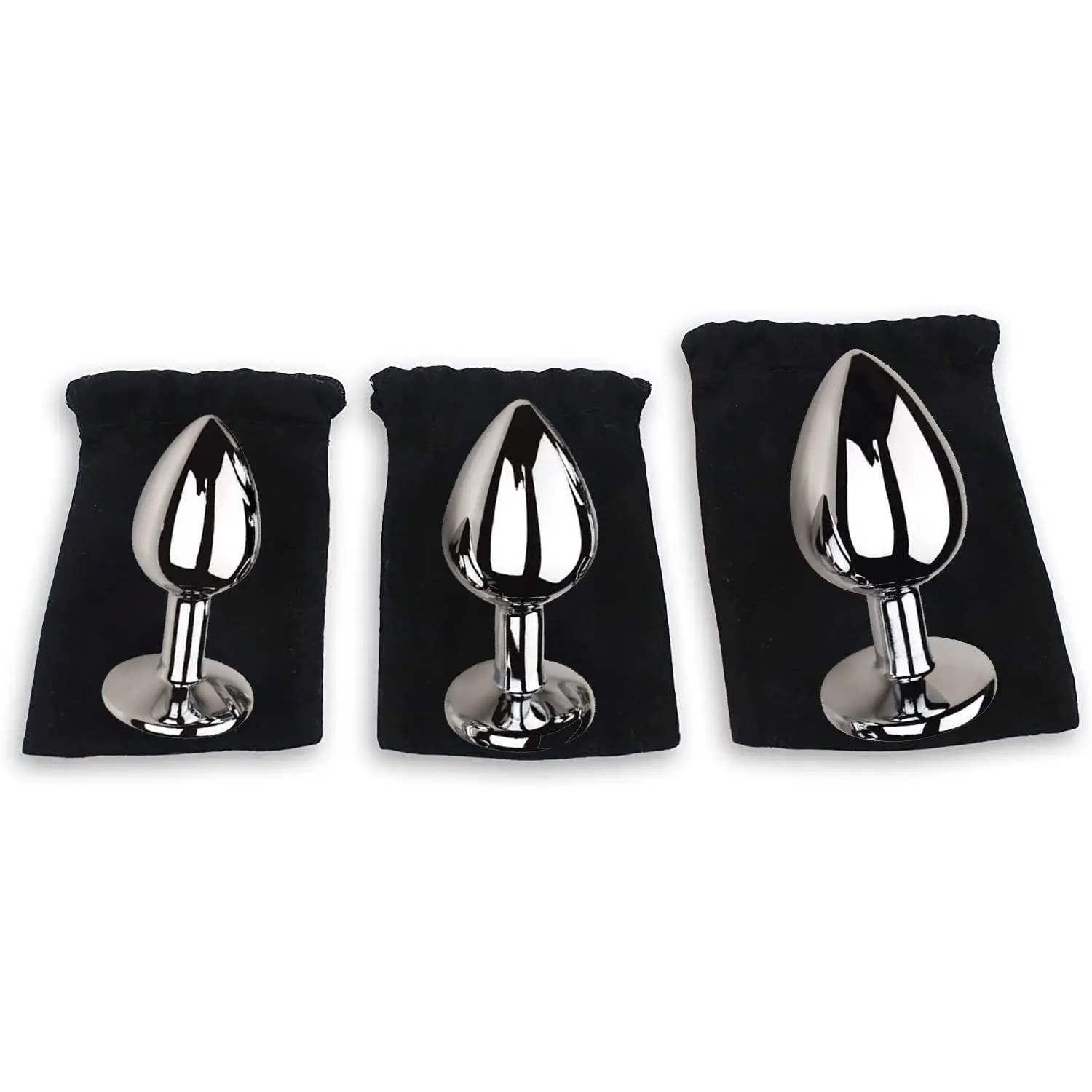 3 قطعة مجوهرات المحمولة بعقب اللعب المكونات طقم تدريب الشرج توسيع بعقب ألعاب جنسية مقاوم للماء الفولاذ المقاوم للصدأ المكونات الشرج الوثن آنا #4