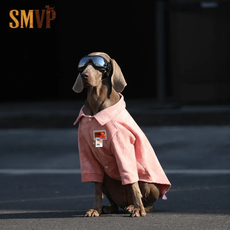 

Solid Color Corduroy Fabric Can Be Worn in All Seasons Soft Casual and Handsome Lapel Shirt Small Medium and Large Dog Clothes