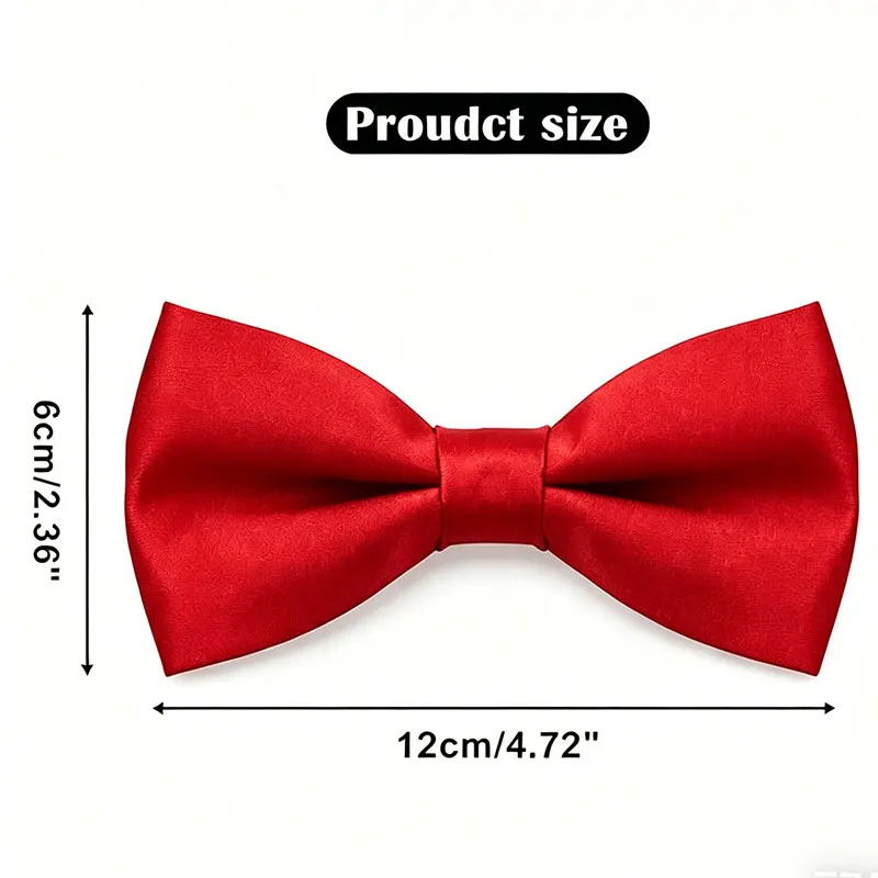 10Pcs/20Pcs Men's Pure Black Disposable Double Layer Adjustable Necktie Bow Tie for Wedding Banquet Wedding Party Holiday Performance Catering Hotel Professional Formal Wear Bow Tie