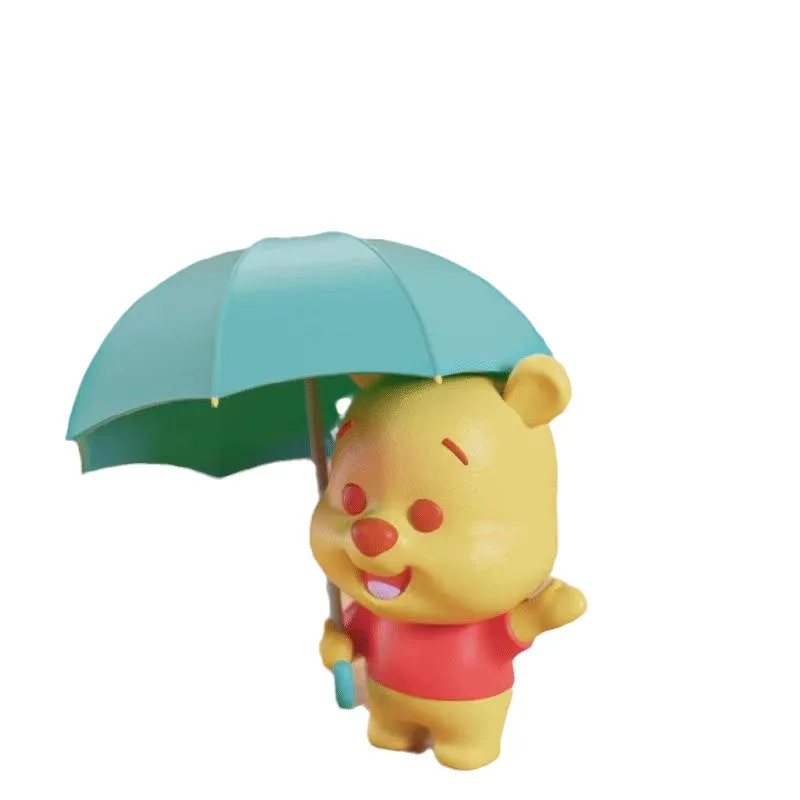 MINISO The Walt Disney Company Pooh Bear Series Rainy Season Themed Blind Box Cute Desktop Decoration Model Children\'s Toy Gift