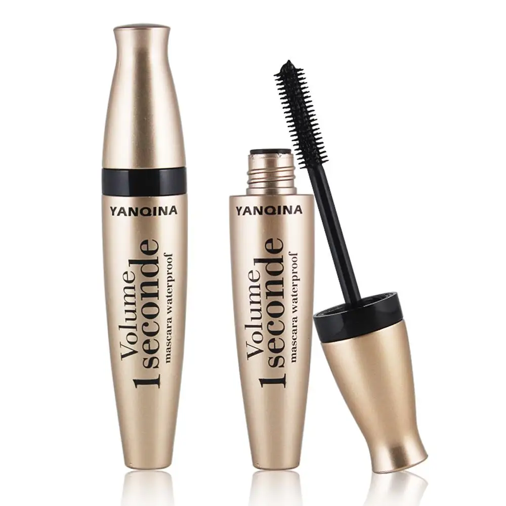 3D Black Waterproof Mascara Fiber Eyelashes Curling Brush Long Lasting Extension Natural Look No Flaking