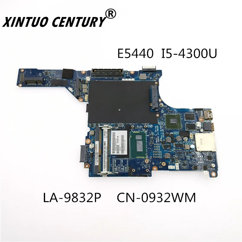 

CN-0932WM 0932WM 932WM LA-9832P DELL Motherboard com SR1ED E5440 I5-4300U VAW30