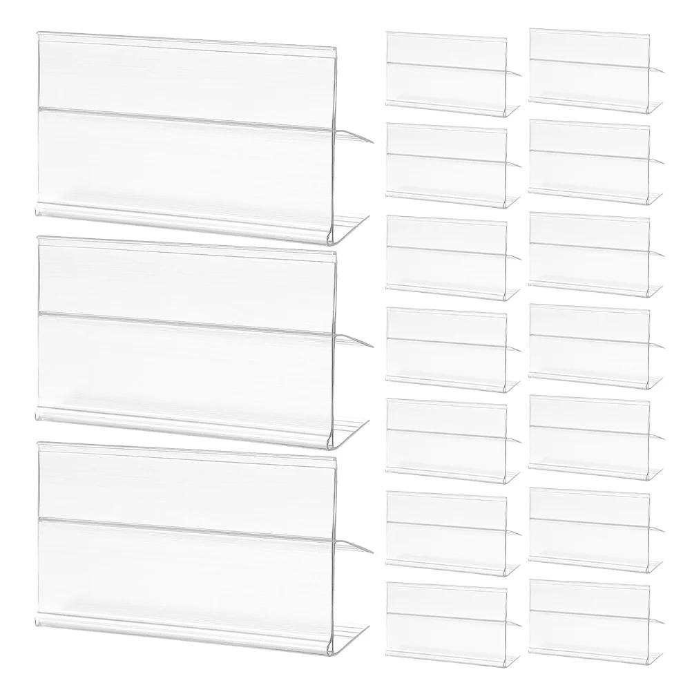 

50Pcs Shelf Label Clips Plastic Holder Supermarket Pricing Tags Display Basket Bin Sign Wire Shelf Merchandise Label Holders