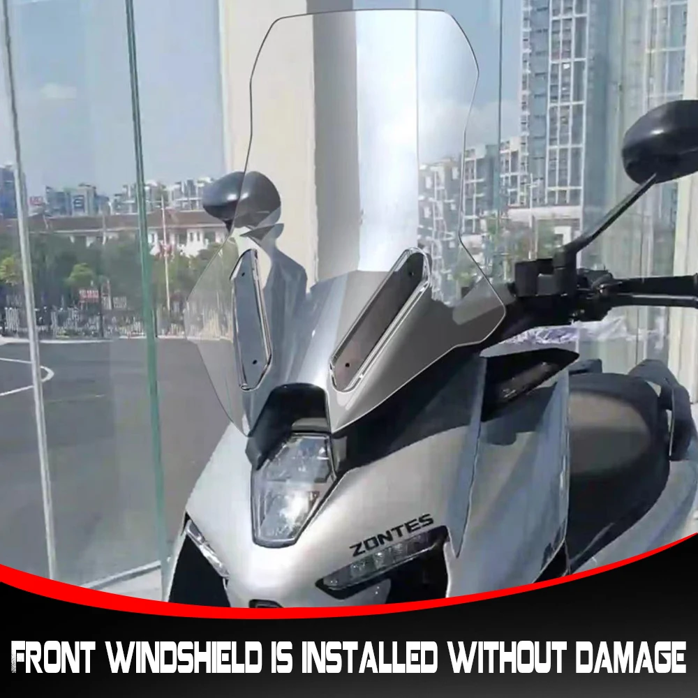 

Windscreen Windshield With Front Mask Panel Modified Motorcycle Accessories FOR ZONTES ZT 350-M 125-M