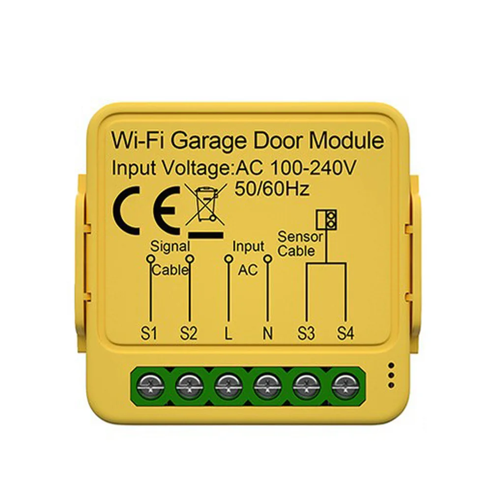 

Модуль переключателя гаражных ворот Wi-Fi для Smart Life и для приложения Tuya, голосовое управление с таймером и записью истории