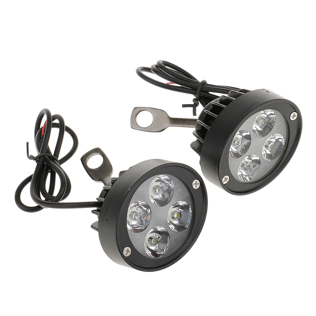 2 15w Scheinwerfer mit 4 LED Taschenlampe Lichter Glühbirne Anti Fog hell