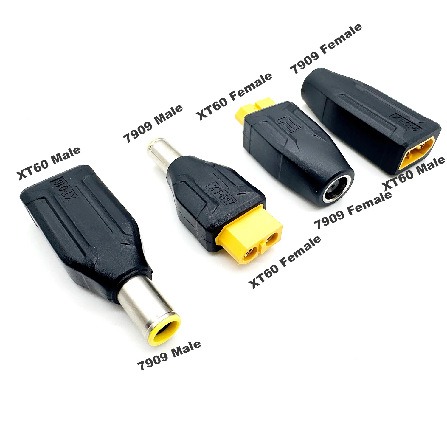 XT60 to DC 7.9mm X 0.9mm 7909 8mm Power Supply Wireless Adapter RC Car Lipo Battery Laptop Solar Panel Generator FPV Drone TS100