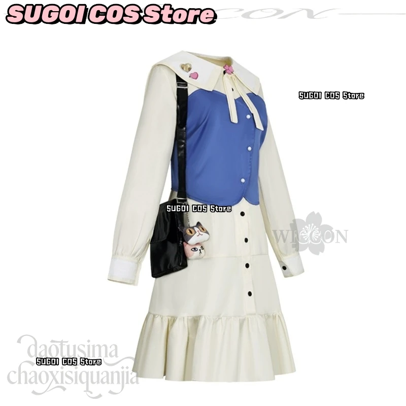 CR6.24*Open Up My feelings! Costume Momoi Airi Kawaii Dress Cute Bag Earring Bow JK Wigs Halloween Cosplay Anime Project Sekai view 4
